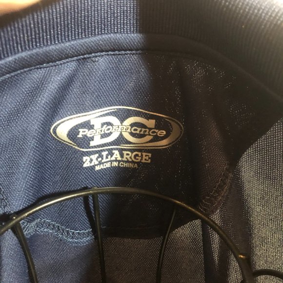DC Performance 2XL Mens Navy Blue Short Sleeve Polo Shirt - Picture 2 of 4